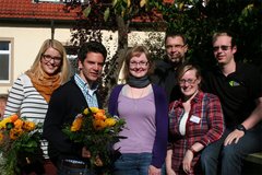 Bild: ￼￼￼￼￼Anna Jansen, Markus Wellmann, Silvia Bäumer, Michael Fanke (Präses),Vera Jansen und Markus Toppmöller (v.l.n.r.)