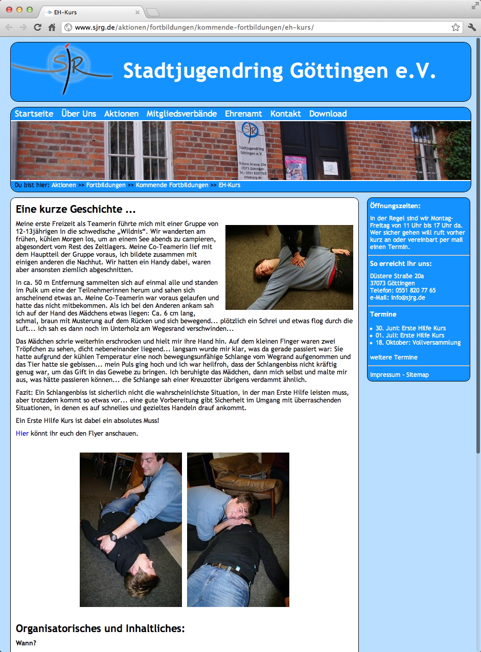 Stadtjugendring Göttingen e.V., www.sjrg.de
