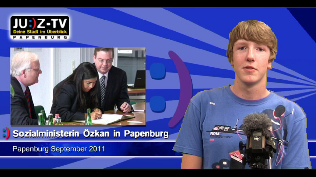 Lukas mit der Sozialministerin Aygül Özkan