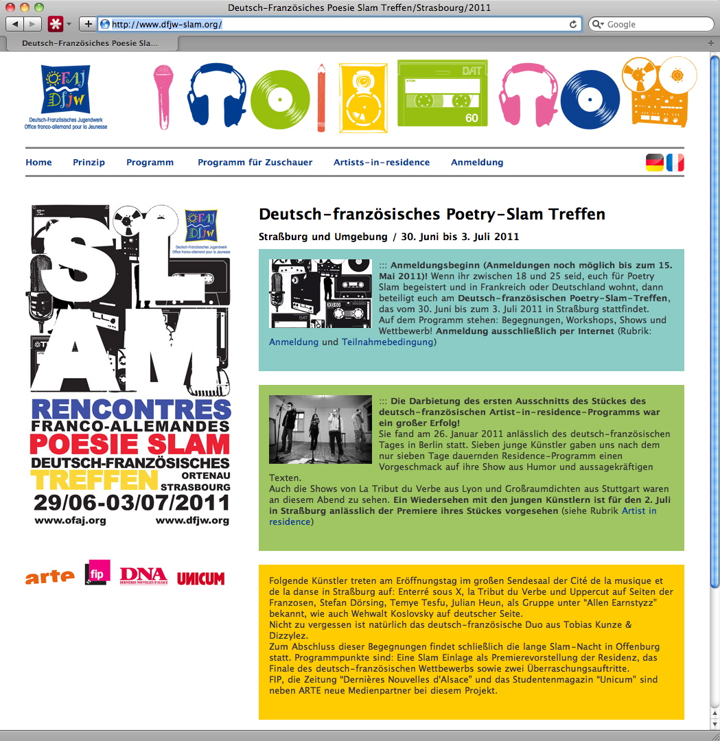 Deutsch-französisches Poetry-Slam Treffen