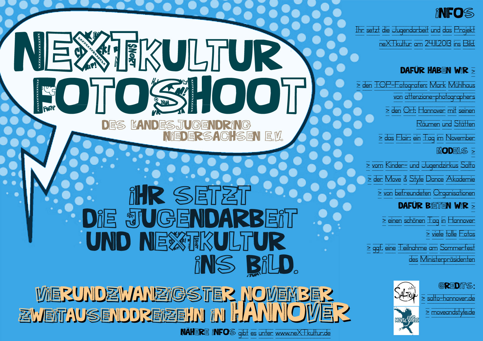 Mit Unterstützung von moveandstyle.de & www.salto-hannover.de und befreundeten Organisationen!