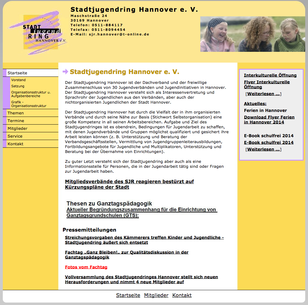 Jugendserver Niedersachsen Stadtjugendring Hannover E V Gegen Hsk Ix